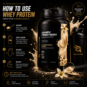 Watchme Whey Protein Powder Ice Cream Vanilla 2.2kg
