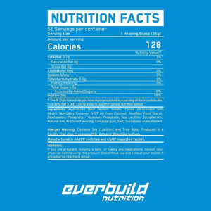 EverBuild Nutrition Ultra Premium 100% Beef Proten Isolate,  25 servings ( chocolate) Everbuild nutrition
