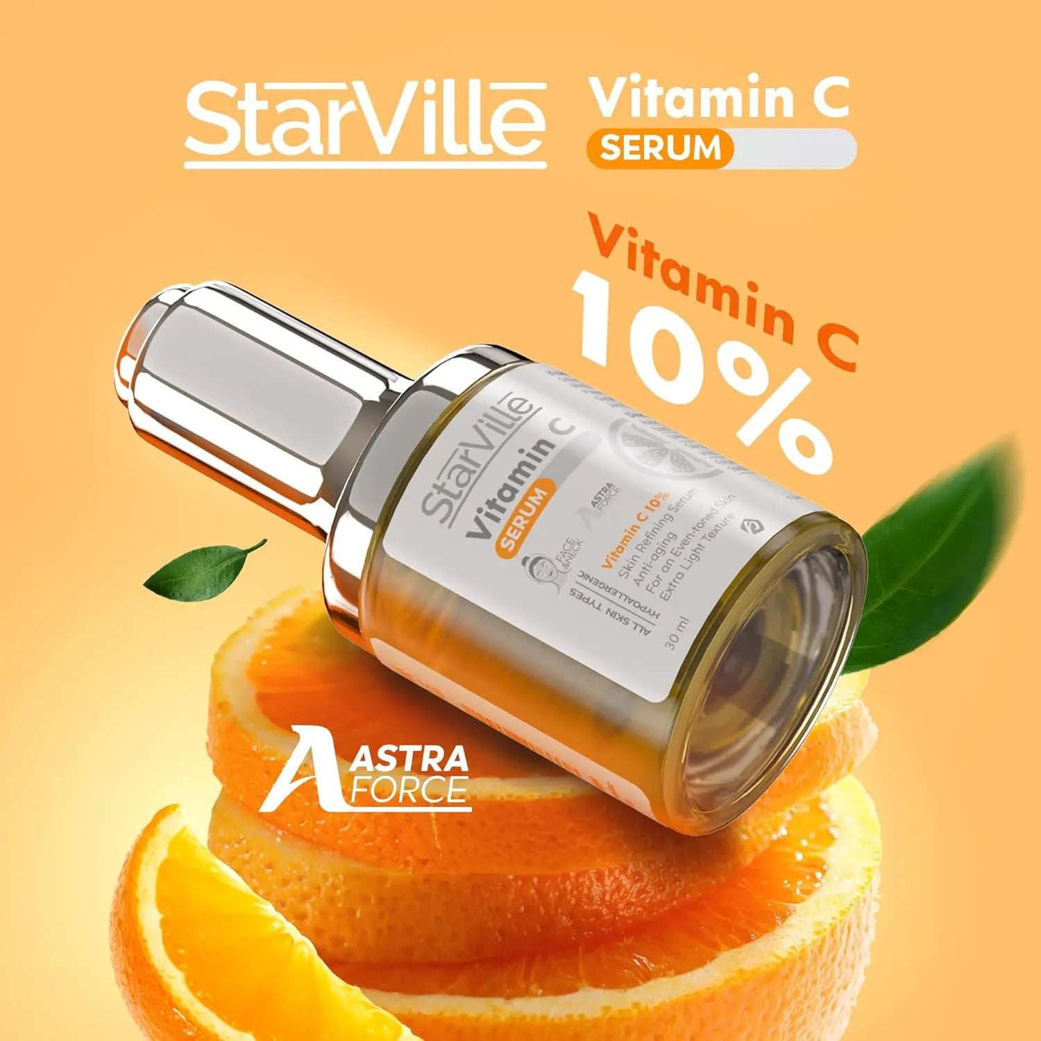 Starville Vitamin C, Anti Aging, skin refining Serum, 30 ml Starville