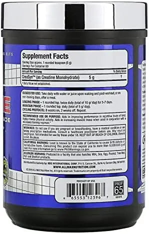 ALLMAX Creatine 400g 80 servings - KleanSource