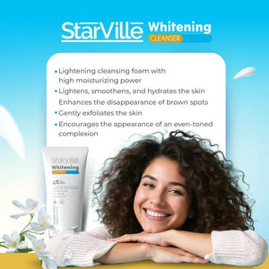Starville Whitening Cleanser, Rich in vitamins C,B & E, 200 ml - KleanSource