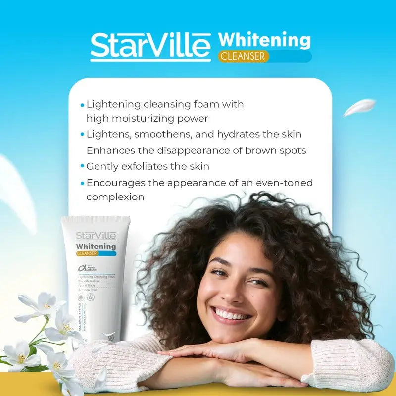 Starville Whitening Cleanser, Rich in vitamins C,B & E, 200 ml - KleanSource