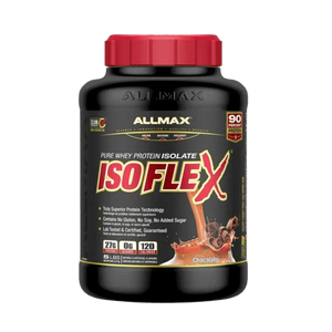 ALLMAX ISO FLEX whey protein Isolate, 27g protein, 2.27kg( 75 servings) - KleanSource