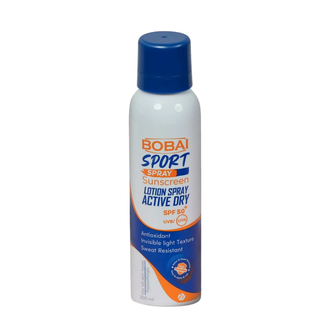 Bobai Sport Water Resistant Sunscreen Spray 200 ml, water resistant and Antioxidant