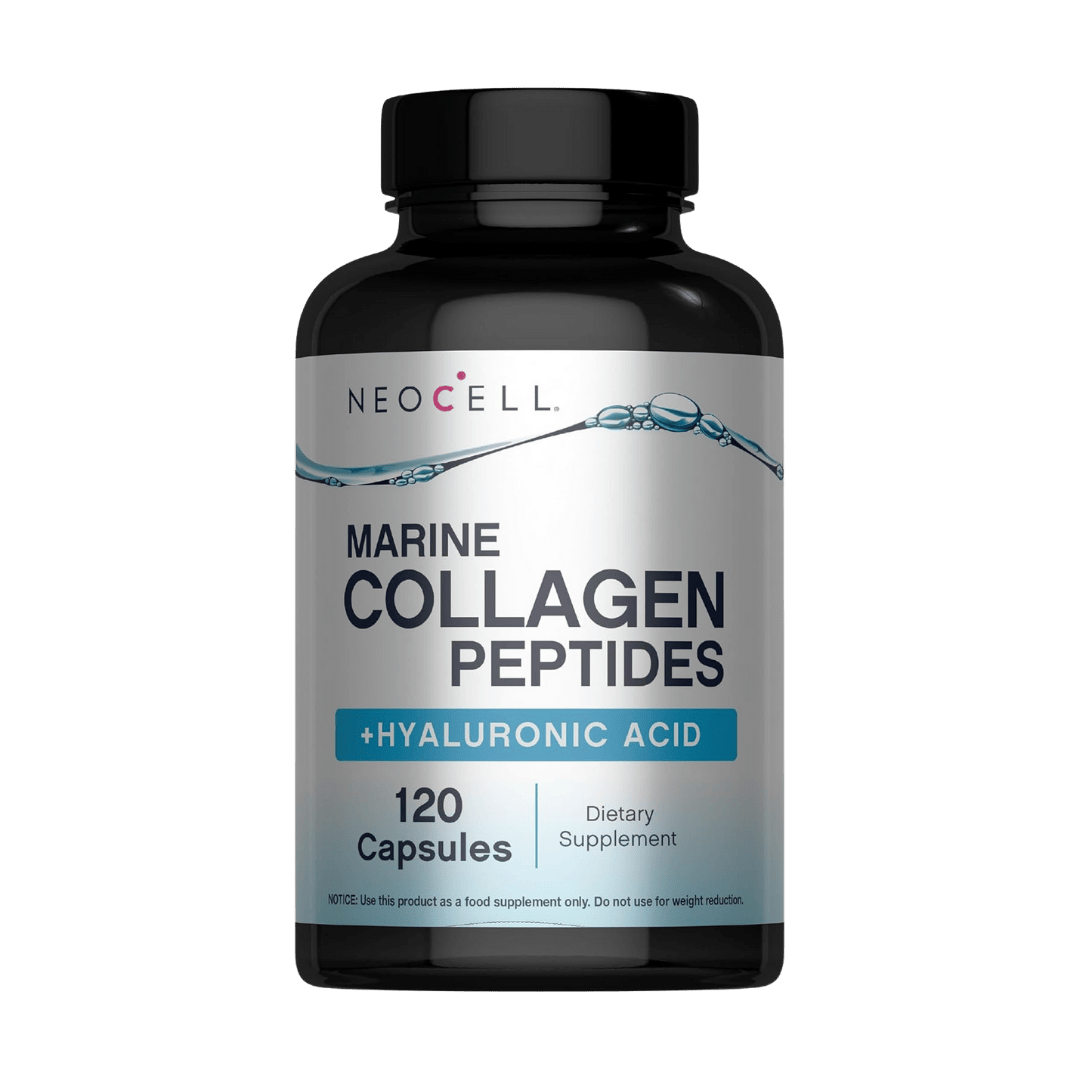 Bottle of Neocell Marine Collagen Peptides with Hyaluronic Acid 120 capsules 