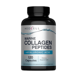Bottle of Neocell Marine Collagen Peptides with Hyaluronic Acid 120 capsules 