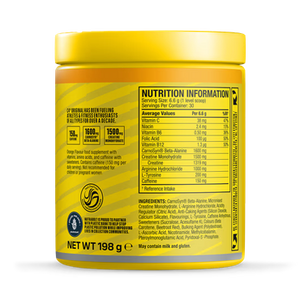C4 Original Pre-Workout, 30 Servings back of pack