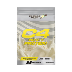 Cellucor C4 Whey Protein Powder, 25g Protein, Low Sugar, 22 Servings Vanilla Bean 22 servings