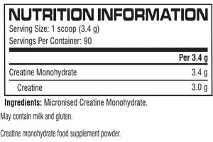 Cellucor Cor - Performance Creatine Monohydrate – Unflavoured – 306g – 90 Servings - KleanSource