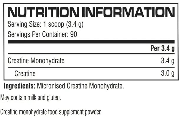 Cellucor Cor - Performance Creatine Monohydrate – Unflavoured – 306g – 90 Servings - KleanSource