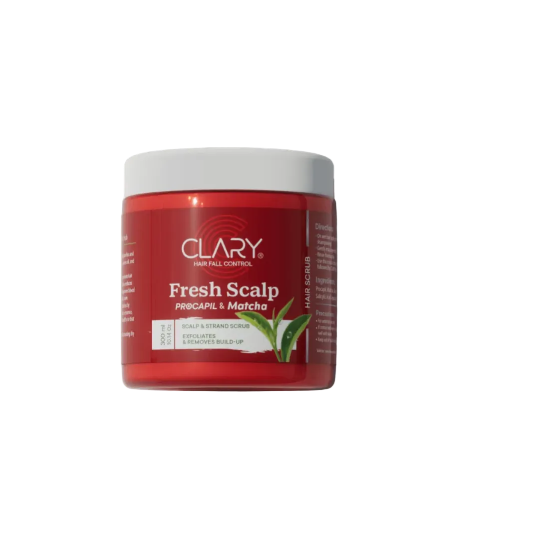 Clary Fresh Scalp Exfoliating Scrub with Matcha 300ml