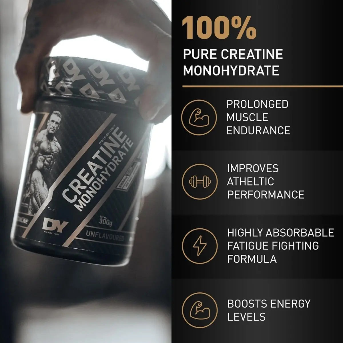 DY Nutrition Creatine Monohydrate Powder, 60 servings - KleanSource