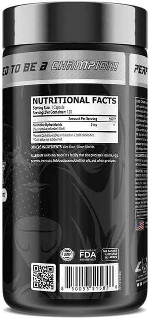Core Champs Yohimbine 5MG 120 Capsules