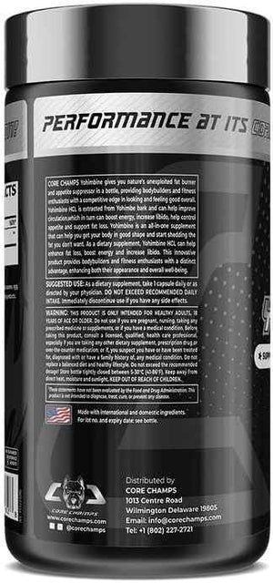 Core Champs Yohimbine 5MG 120 Capsules