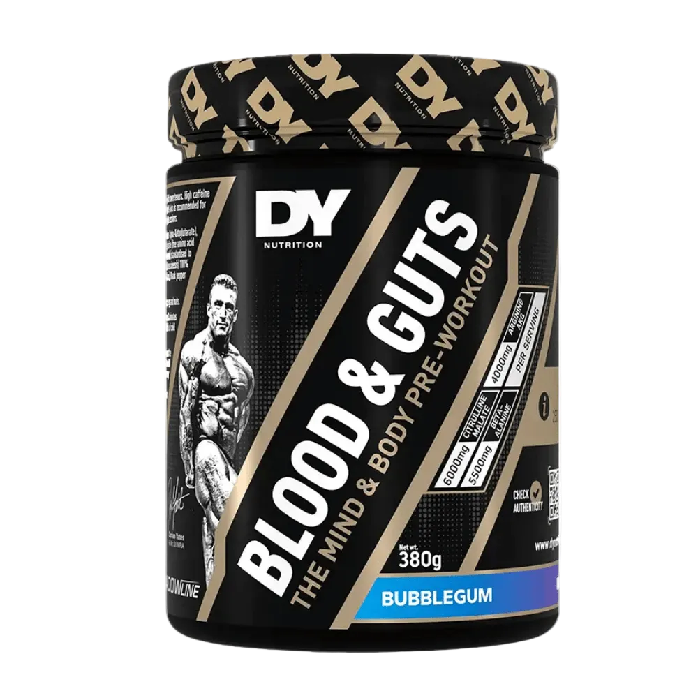 DY Nutrition, Blood & Guts Preworkout, 380g bubblegum 