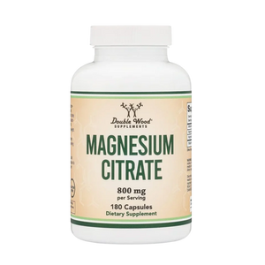 Double Wood Supplements, Magnesium Citrate 800 mg, 180 Capsules
