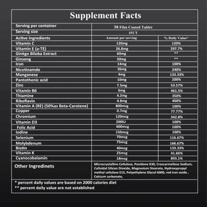 Dozova man max supplement facts