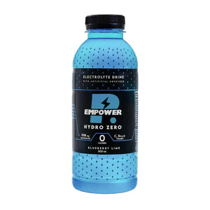 EMPOWER, Hydro Zero Electrolytes Drink, 500ml, Sugar Free Bluberry Lime
