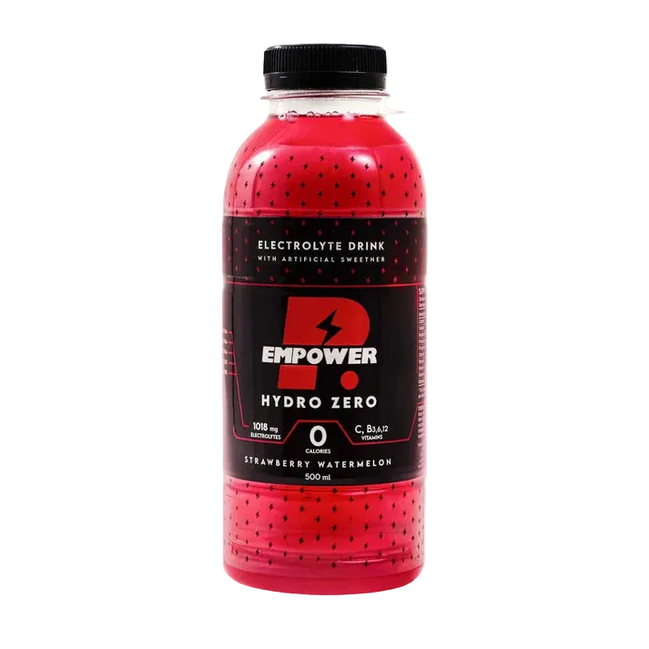 EMPOWER, Hydro Zero Electrolytes Drink, 500ml, Sugar Free straberry watermelon