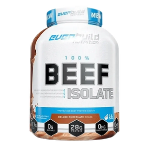 Everbuild Nutrition 100% Beef Isolate protein powder chocolate