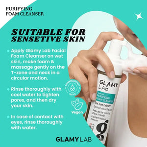 GLAMY LAB, Purifying Cleanser Foam with Tea Tree Extract, 150 ml - KleanSource