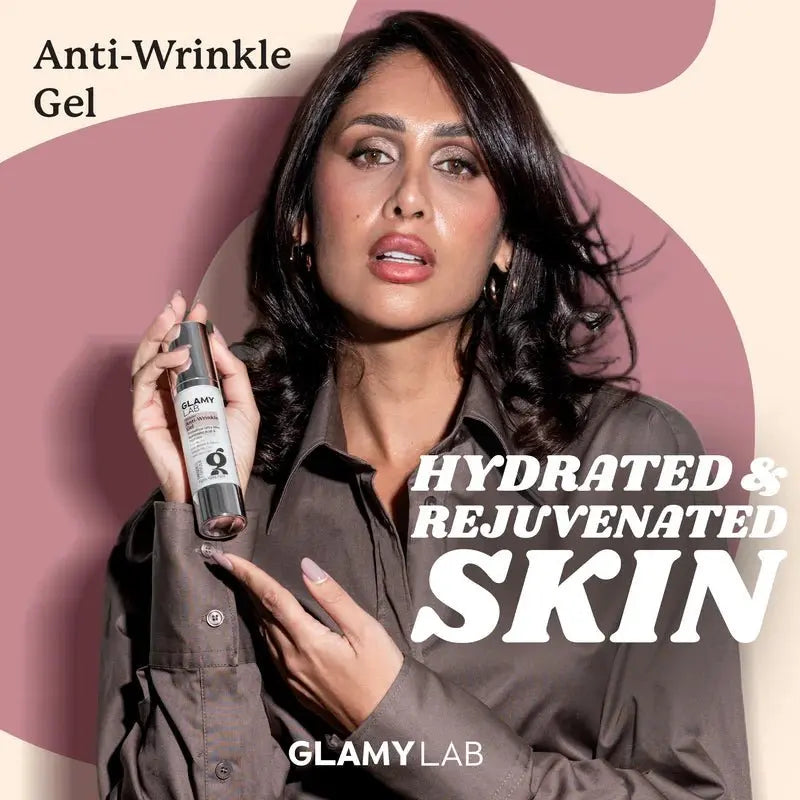 GLAMY LAB Anti Wrinkles Gel with Hyaluronic acid and peptides, 50 gm - KleanSource
