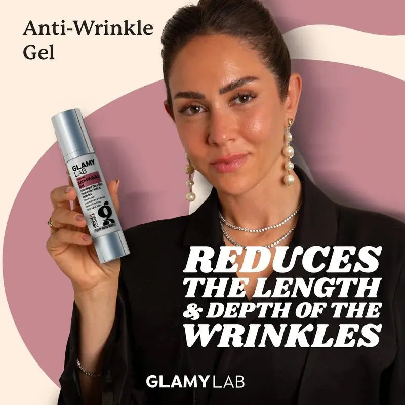 GLAMY LAB Anti Wrinkles Gel with Hyaluronic acid and peptides, 50 gm - KleanSource