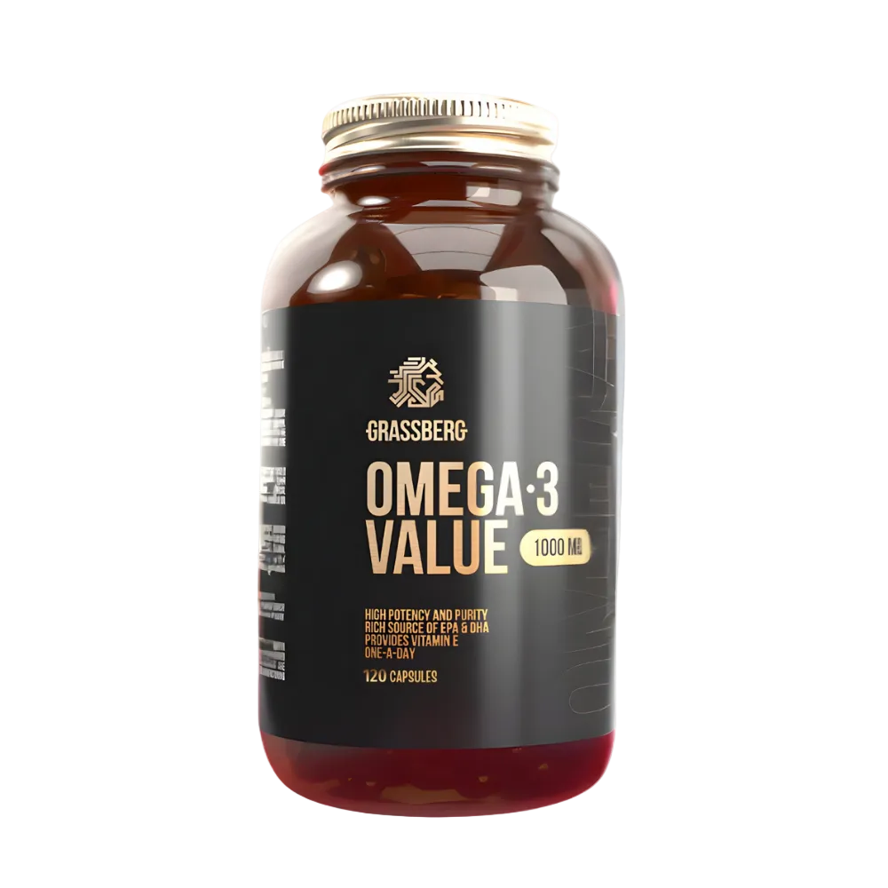 GRASSBERG OMEGA 3 1000mg, 120 Tablets