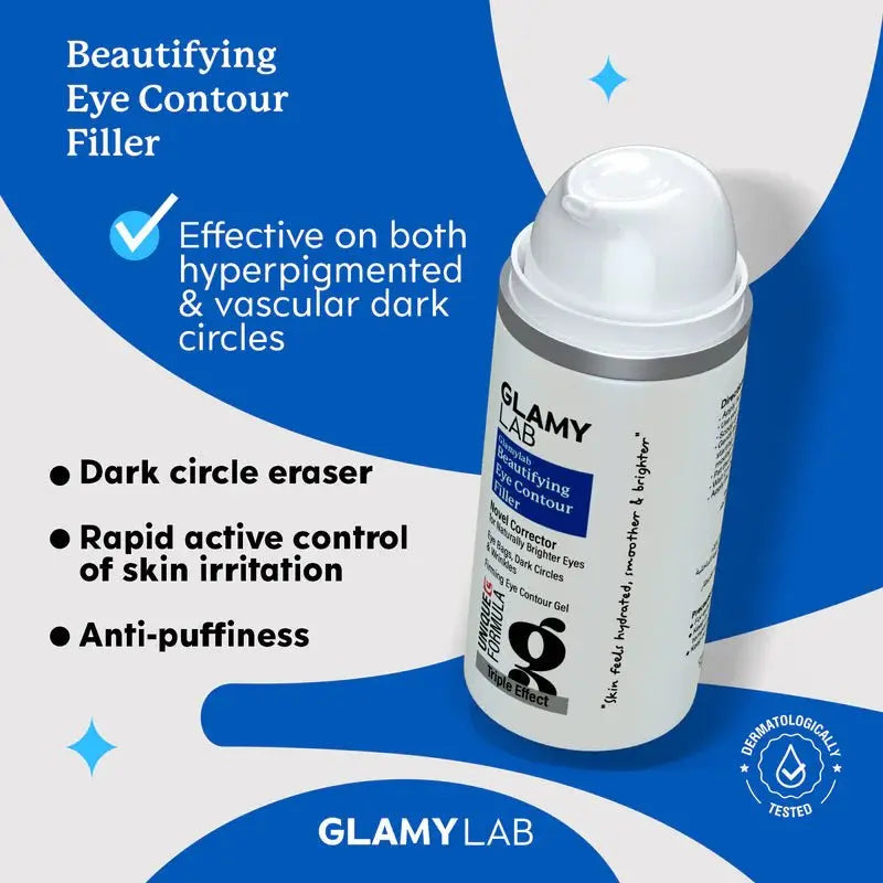 GLAMY LAB Beautifying Eye Contour Filler with Honey and Marine Elastin, 30g - KleanSource