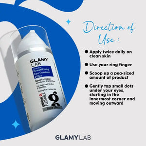 GLAMY LAB Beautifying Eye Contour Filler with Honey and Marine Elastin, 30g - KleanSource