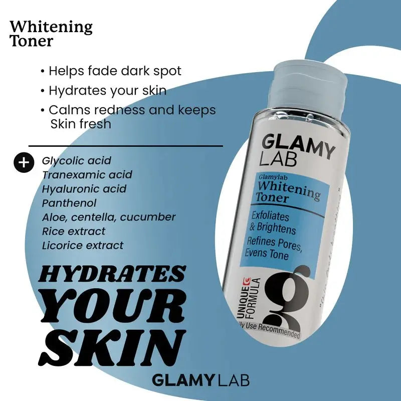 Glamy Lab Whitening Toner with Rice Extract, 200ml - KleanSource