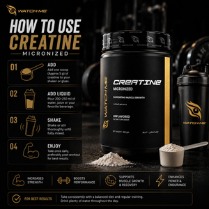 Watchme Micronized Creatine Monohydrate Powder 300g Unflavored