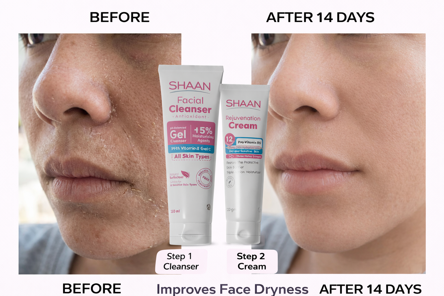 Shaan Antioxidant Facial Cleanser 250ml Sensitive Skin Formula