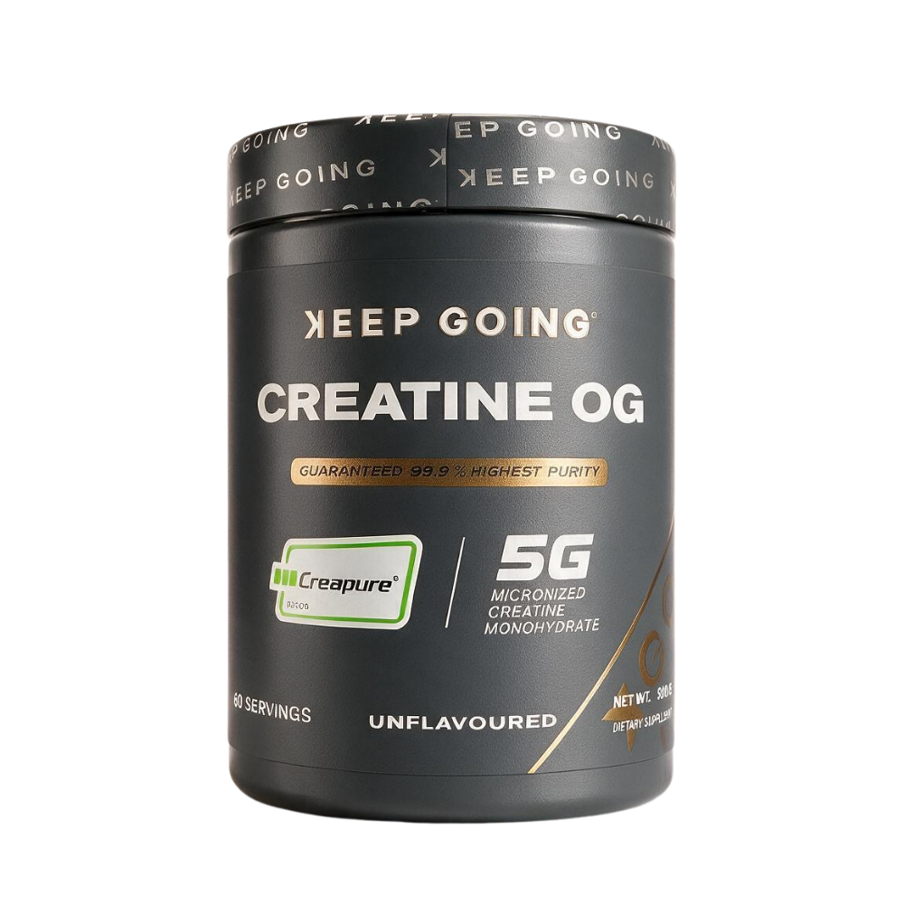 KEEP GOING Creapure Creatine OG (German-Made Creapure® — 99.9% Purity) 60 servings