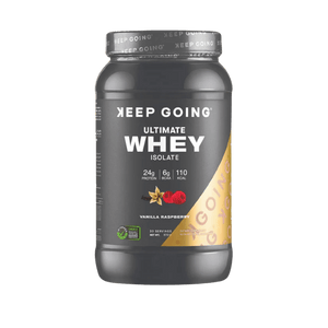KEEP GOING Ultimate 100% Whey Isolate - Lactose Free vanilla raspberry