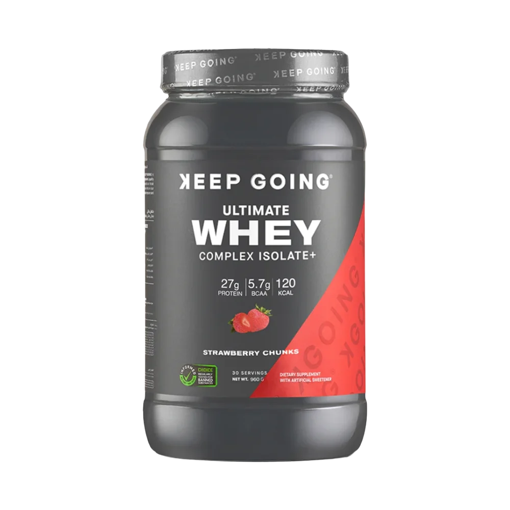 Keep-Going-Ultimate-Whey-Complex-Isolate-1kg-30-Servings-Strawberry-Chunks