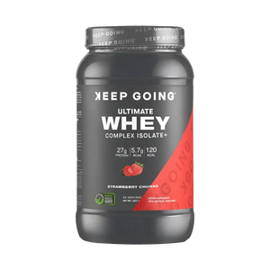 KEEP GOING Ultimate Whey Complex Isolate+ Strawberry Chunks 1kg - KleanSource