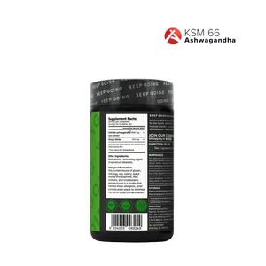 Keep going Ashwagandha + Ginkgo Biloba back of pack
