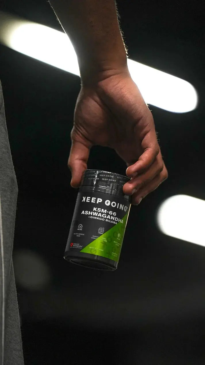 Keep going Ashwagandha + Ginkgo Biloba marketing 