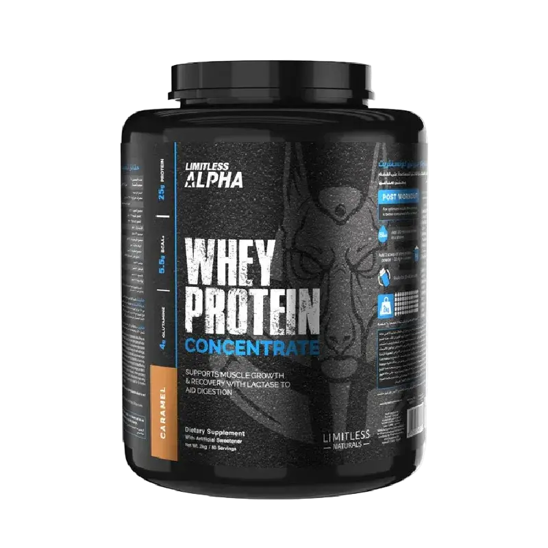 Limitless Alpha Whey Protein Concentrate 25g Protein (2kg) 60 servings