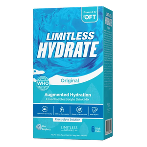 Limitless Hydrate Electrolyte Solution - 6 Sachets Pack, Original ( blue Raspberry) - KleanSource
