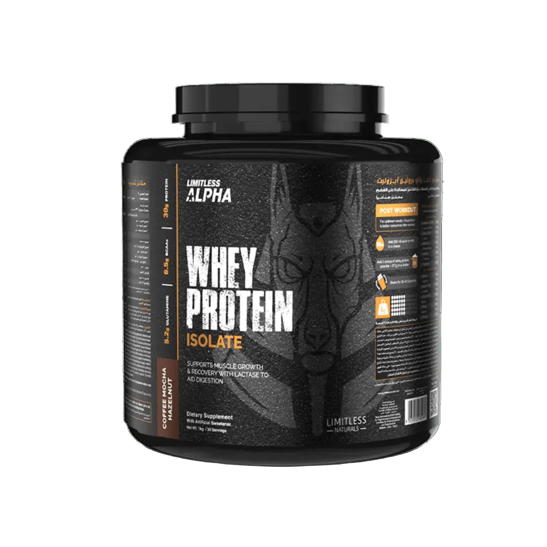 Limitless Alpha Whey Protein Isolate 30g protein, 2kg ( 60 servings)