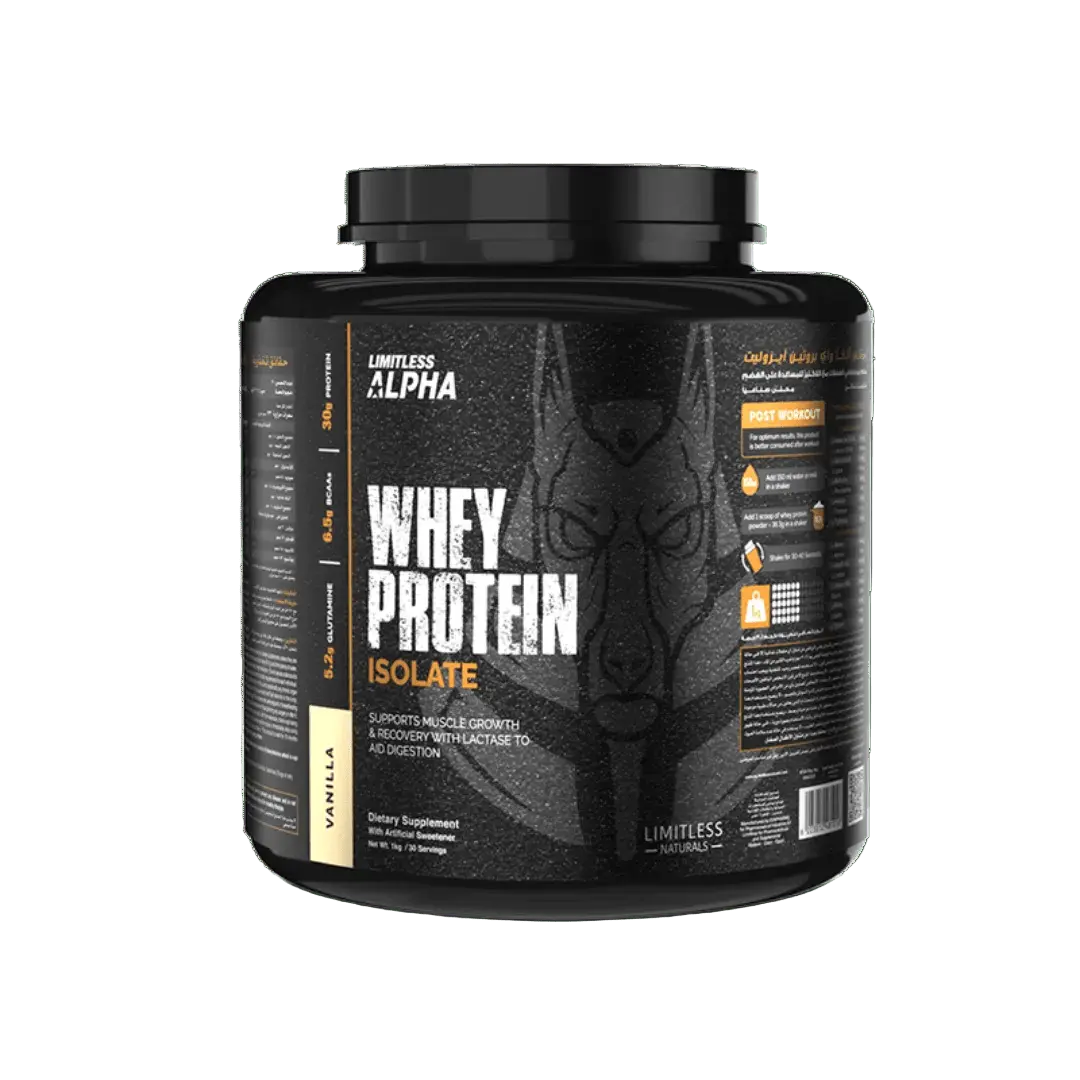 Limitless Alpha Whey Protein Isolate 30g protein, 2kg ( 60 servings)