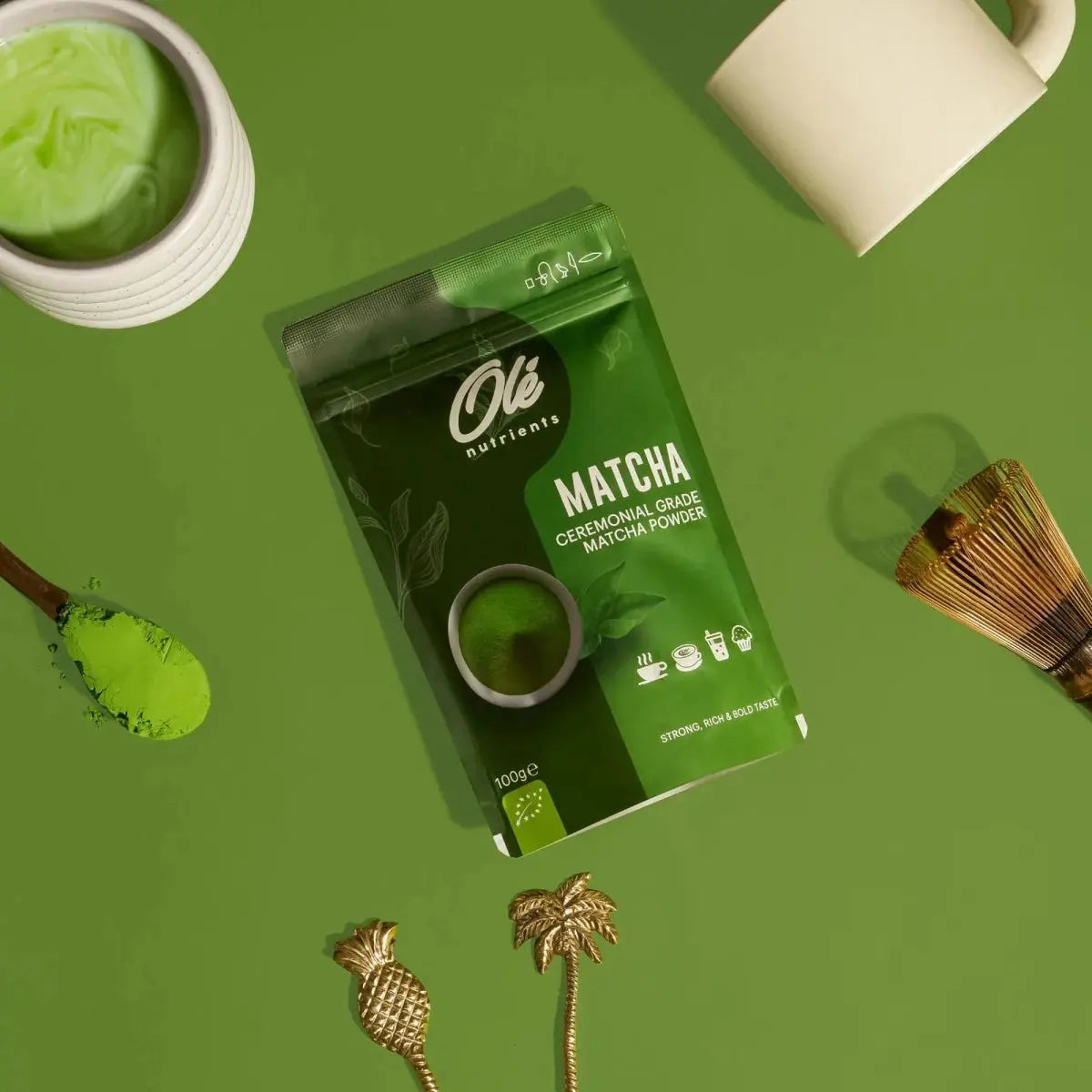 Ole Nutrients, Chinese Ceremonial Matcha Green Tea 100g - (50 servings) - KleanSource
