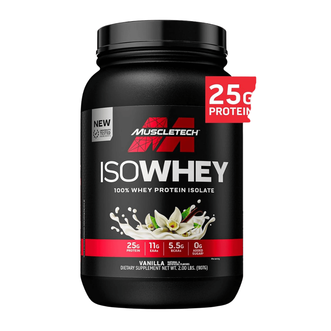 Muscletech ISO WHEY, 100% Whey Protein Isolate, 25g, 5lbs ( 30 Servings) vanilla