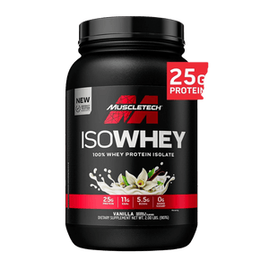 Muscletech ISO WHEY, 100% Whey Protein Isolate, 25g, 5lbs ( 30 Servings) vanilla