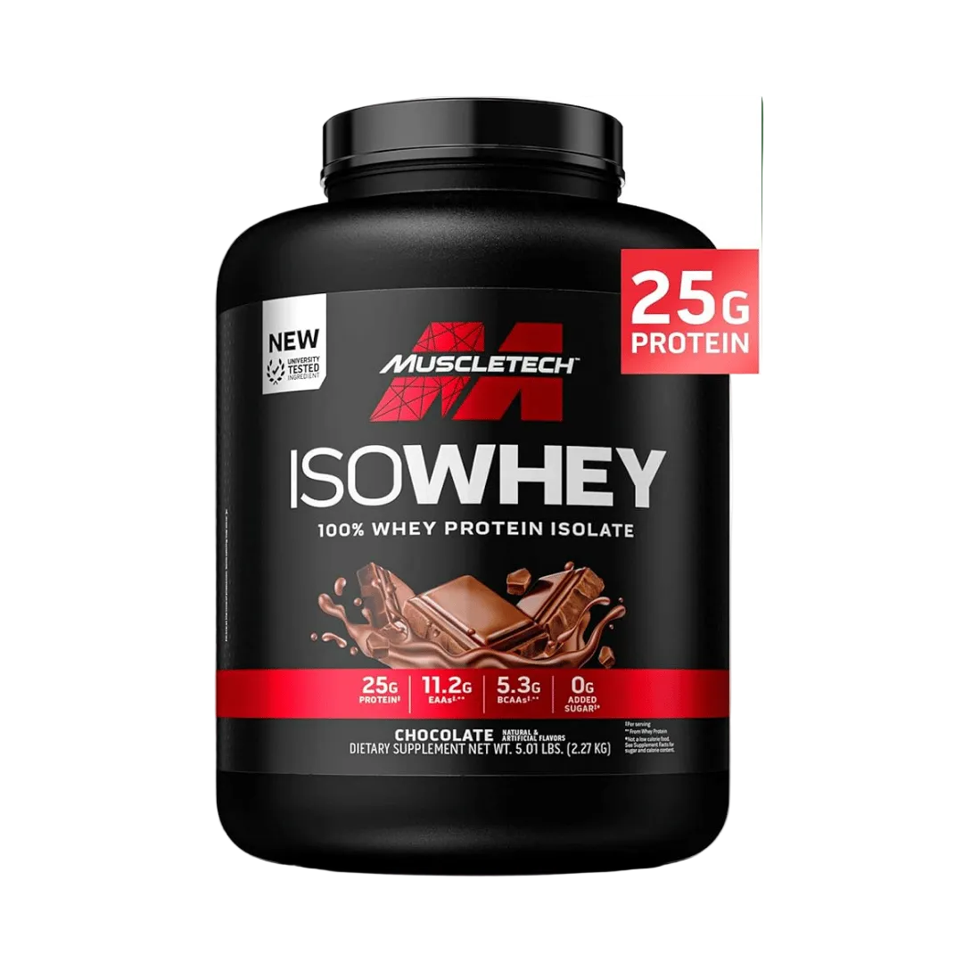 Muscletech ISO WHEY, 100% Whey Protein Isolate, 25g, 5lbs ( 72 Servings) chocolate