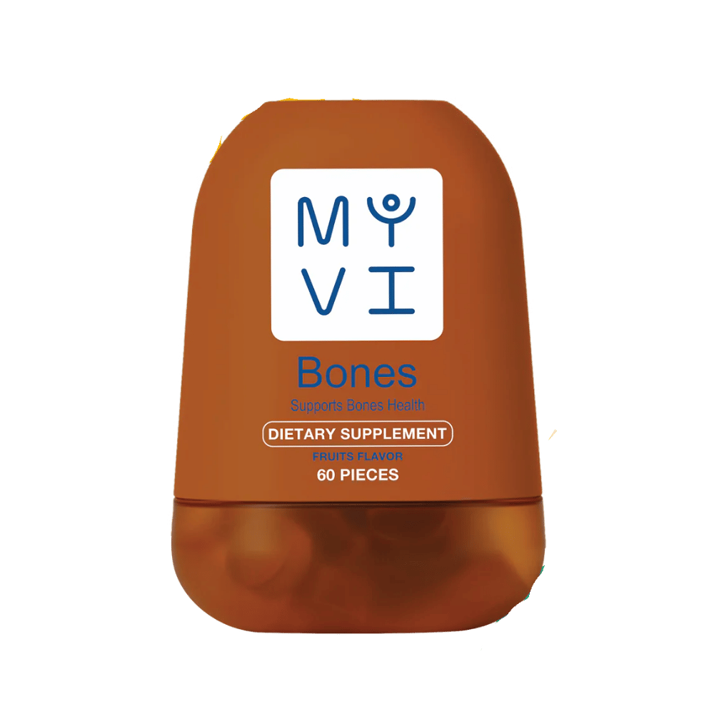 MYVI, BONES, Vitamin D 1000IU + Calcium (60 Gummies) Fruit Flavor