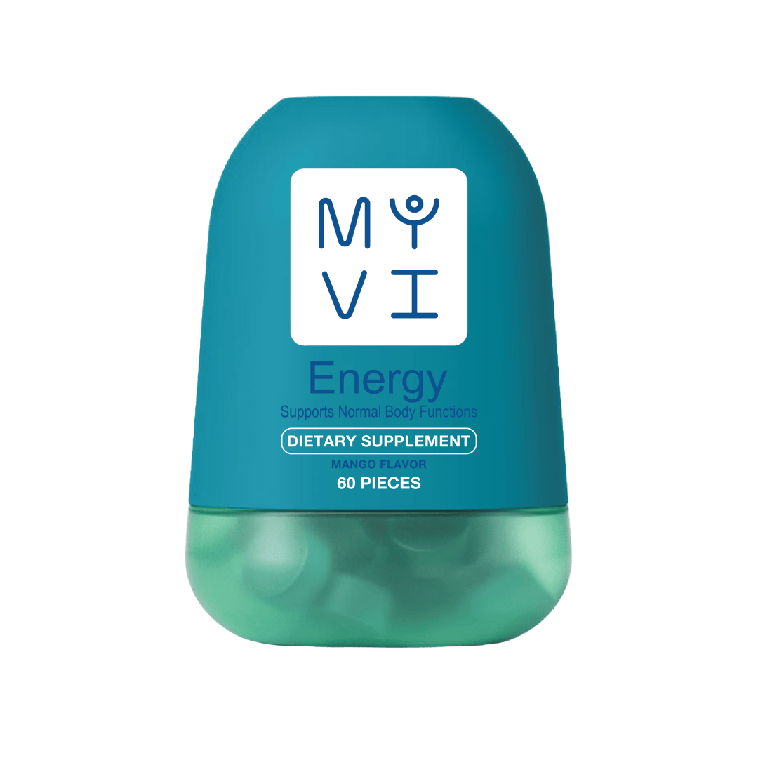 Myvi Energy, with Vitamin b12 & COQ10, 60 Gummies  ( Mango Flavor)