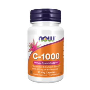 NOW FOODS Vitamin C-1000 30 Veg Capsules